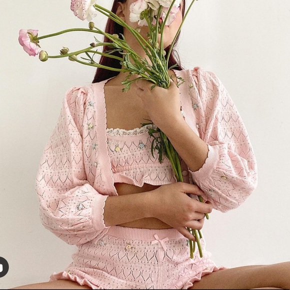 2 PIECE FLL Charleston Cardigan & Short set - Picture 4 of 16